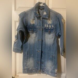 Distressed Denim Jacket Nova Kids Size 8